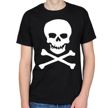 Граффити дизайн s футболка высокого качества из хлопка и с эластичной резинкой футболки с черепами и костями; Комплект одежды пирата с имитирующим татуировку принтом Футболка Homme 2024 - купить недорого