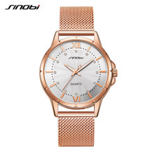 SINOBI модные роскошные женские кварцевые наручные часы в классическом стиле женские наручные часы со стразами женские сетчатые Стальные наручные часы с ремешком Relojes Mujer 2024 - купить недорого