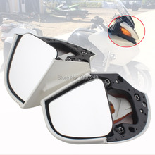 Pair White Rear View Side Mirrors W/ Amber Turn Signal Lens Fits For  BMW R1100RT R1150RT R1100 RT RTP R1150 RT rearview mirror 2024 - buy cheap