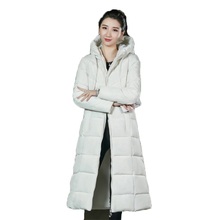 Cardigã feminino de algodão com capuz, casaco para mulheres de inverno tamanho grande, espessante, seção longa larga, jaqueta feminina j930 2024 - compre barato