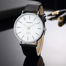 Relógio de quartzo feminino de marca luxuosa, montre femme, pulseira de couro, relógio feminino com ponteiro redondo e grande 2024 - compre barato