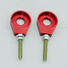 Bloque tensor de Ajustador de cadena, piezas de repuesto para motocicleta, Dirt Bike, Quad ATV-12mm, rojo, 2 uds. 2024 - compra barato