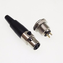 10pcs 3Pin MINI CANNON Plug Connector Male&Female 3P XLR Audio Microphone Connector Stage light amplifier plug 2024 - buy cheap