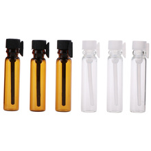 Mini 1 ML Glass Dropper Bottle Cosmetic Toner Packing Container Empty Perfume Vial Sample Test Essential Oil Refillable Bottle 2024 - buy cheap