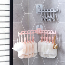 2018 Household hooks multiple clip hanger children baby sun socks underwear hooks fold clothespins baby clothes rack 2024 - buy cheap