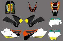 Наклейки для мотоциклов, графические наклейки для KTM SXF MXC XC SX EXC 125 200 250 300 350 400 450 525 2005 2006 2007 2024 - купить недорого