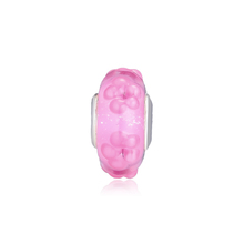 Fits Pandora Bracelet Pink Flower Murano Glass Charm Beads for Women DIY Making 925 Sterling Silver Charms Bead Kralen Berloques 2024 - buy cheap