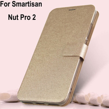 Для Smartisan Nut Pro 2 Чехол Крышка Роскошная Обложка на заднюю панель из искусственной кожи чехол для телефона чехол для Smartisan Nut Pro2 OS105 защитный захлопывающийся чехол 2024 - купить недорого