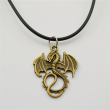 Chinese Dragon Necklace Song Of Ice And Fire Desolation Of Smaug Pendant Vintage Retro Antique Animal Jewelry Women Wholesale 2024 - buy cheap