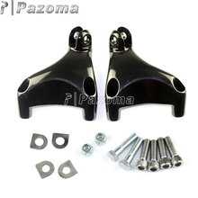PAZOMA Billet Aluminum Rear Passenger Foot Pegs Footpegs Mount For Harley Sportster XL 883 XL 1200 2004-2013 2024 - buy cheap