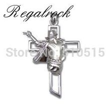 Regalrock Michael Jackson Cross Necklace Rock Roll Dancing MJ Pendant Fashion Hot Charm Punk 2024 - buy cheap