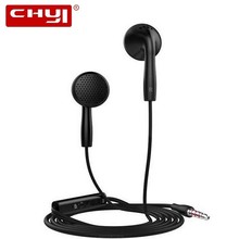 Flat Earphone Heavy Bass Metal 3.5mm Wire Music Headset Gamer Earbuds Earphones With Mic Fone De Ouvido Audifonos For PC Phone 2024 - compre barato