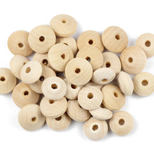 JHNBY-Cuentas de madera redondas para hacer joyas, abalorios de madera de Color Natural respetuosos con el medio ambiente, para hacer collares o collares 2024 - compra barato