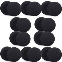 10pcs 40mm foam ear pads replacement ear cushion soft spong headsets earpads cover 10pcs/lot for call center headsets 2024 - buy cheap