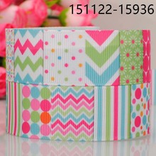 50yards 7/8 " 22 mm simple pattern prints grosgrain ribbon tape for gift packing free shipping 2024 - buy cheap