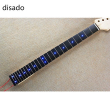 disado 22 frets Inlay LED dots Rosewood Fretboard maple Electric Guitar Neck Guitar accessories Parts musical instruments 2024 - buy cheap