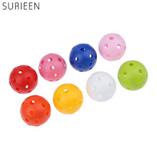 SURIEEN 50Pcs Plastic Golf Balls 41mm Airflow Hollow with Holes Golf Practice Balls Outdoor Sports Golf Training Balls 8 Colors 2024 - buy cheap