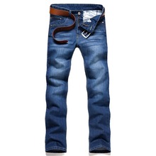 Hot Sale New Fashion 2016 Leisure&casual Men's Long Jeans Brand Denim Blue Jeans Mens Jeans Pants Slim Fit Jeans For Men 42 2024 - buy cheap