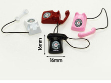 Boneca telefone acessório, 4 cores escolha presente de aniversário da menina boneca telefone boneca de 43cm brinquedo de casa 2024 - compre barato