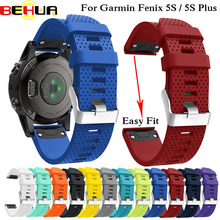 BEHUA-Correa de reloj de 20mm para Garmin Fenix 5S Plus 6S 6S Pro, pulsera de silicona de liberación rápida, de fácil ajuste 2024 - compra barato