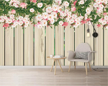 Beibehand-papel de parede personalizado, decoração de casa, planta, flor, rosa, quarto, hotel, plano de fundo, papel de parede 3d 2024 - compre barato