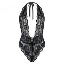 2019 Sexy Lingerie Women Black Lace Transparent Erotic Underwear Backless Temptation Intimate Sexy Costumes 2024 - buy cheap