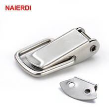 NAIERDI J107 Hardware Cabinet Boxes Spring Loaded Latch Catch Toggle Hasp 46*21 Mild Steel Hasp For Sliding Door Simple Window 2024 - buy cheap