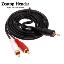 1Pcs Gold Plated 3M Stereo Audio 3.5mm Male Jack to AV 2RCA Audio 3.5mm to 2 RCA cable Connector 2024 - buy cheap