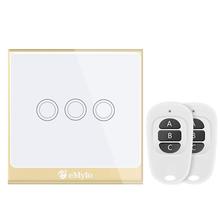 eMylo Smart WIFI RF Touch Light Switch 220V 3Ch 433mhz Wireless Remote Control Timer Switch For Smart Life Google Home Alexa 2024 - buy cheap