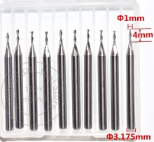 3.175mm*1.0mm*4mm,Freeshipping,CNC wood tools,carbide End Mill,woodworking insert router bit,Tungsten milling ,MDF,PVC,Acrylic 2024 - buy cheap