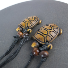 Colgantes de tortuga tallada para hombre, colgante Vintage ajustable de cuerda de hueso de Yak, Material de aleación de hueso, # GZ306 2024 - compra barato