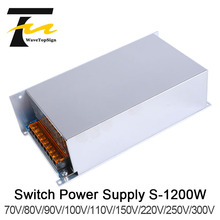WaveTopSign 1200W DC Regulated Voltage Adjustable High Power Switching Power Supply Output VDC 70V 80V 110V 150V Input AC220V 2024 - buy cheap