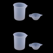 4 Pieces Measuring Cup Glue Mixing Cup Silicone Mold DIY Jewelry Scale Resin Glue Tools 2024 - buy cheap