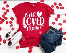 Футболка One Love Mama, Женская забавная футболка на День святого Валентина, графическая футболка, модная одежда, топы, тройки, Прямая поставка 2024 - купить недорого