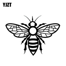 Yjzt 14cm * 10.3cm abelha vinil decalque etiqueta do carro apicultura bonito abelhas mel hivetruck janela C19-0003 2024 - compre barato