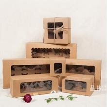 Cupcake Packing Box Bakery Case Kraft Cupcake Box 2/4/6 Holes Paper Muffin Wedding Party Container 2024 - buy cheap