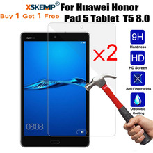 XSKEMP 2 шт./лот взрывозащищенный 9H протектор экрана из закаленного стекла для Huawei Honor Pad 5 Tablet T5 8,0 Tablet Защитная пленка 2024 - купить недорого