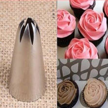 DIY Stainless Steel Drop Rose Flower Tips Cake Nozzle Cupcake Sugar Icing Piping Nozzles Cake Decorating Pastry Tool Kitchen 2024 - buy cheap