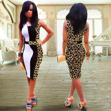 Vestidos de festa femininos vestido de verão vestido feminino 2020 moda quente sexy leopardo vestido feminino 2024 - compre barato