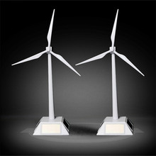 Rompecabezas 3D de molinos de viento alimentados por energía Solar, modelo de turbina eólica, juguetes de decoración de coche, bloques de construcción educativos 2024 - compra barato