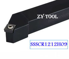 SSSCR1212H09-portaherramientas de torneado CNC, herramientas de torneado exterior de 12x12x100mm, herramienta de corte de torno de 45 grados, soporte de torneado SCMT09T3 2024 - compra barato