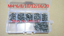120pcs M4 Cap Screw Hex Socket Head Cap Screw Accessories Kits M4*6/8/10/12/16/20 2024 - buy cheap
