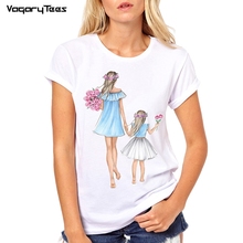 Женская футболка в стиле Харадзюку с надписью «Super mom», повседневные Забавные футболки для женщин, подарок для мамы, топ для Счастливого Дня матери 2024 - купить недорого