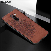 Cover For Xiaomi Pocophone F1 Hard Phone Case For Xiaomi Poco F1 Shcokproof Soft TPU Fabric Texture Cover For Xiomi Pocophone F1 2024 - buy cheap