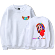 Hip Hop Rapper 6ix9ine Casual Clothes Fans Long Sleeves Round neck Sweatshirt Men/Women 6ix9ine Hoodies White Simple Streetwear 2024 - buy cheap