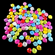 50PCS 2 Holes Small Colorful Button Plastic Buttons for DIY Kid's Appliques Craft Sewing Buttons 2024 - buy cheap