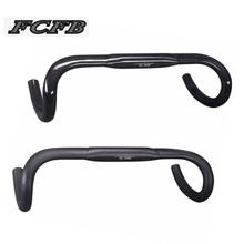 FCFB NO LOGO Matte/Glossy Full 3K Carbon Fiber 31.8mm Cycling Handlebar Road Bicycles Bent Bar Bike Parts38/ 40/ 42/44 //46cm 2024 - buy cheap