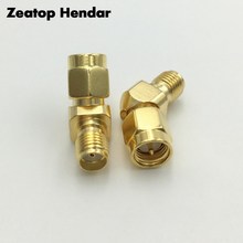 Adaptador de ángulo de grados para conector FPV 50 Ohm, conector macho, Jack a SMA, hembra, M/F, antena 45, 135, 1 Uds. 2024 - compra barato