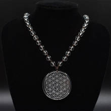 35mm Natural Clear White Quartz Crystal Flower of Life Pendant Men Women Jewelry Carved Healing + Free shipping Wholesale 2024 - buy cheap