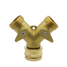 Válvula de encanamento com válvula de bronze 2 vias 1/2 tamanhos femininos para 3/4 tamanhos macho em y, irrigação por válvula de bronze, interruptor de encaixe de tubulação, 1 peça 2024 - compre barato